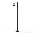 Roger Pradier - Lampadaire Kent N°4 E27 Diffuseur verre dépoli Gris 006