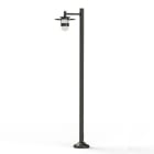 Roger Pradier - Lampadaire Kent N°4 E27 Diffuseur verre dépoli Gris 107