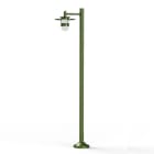 Roger Pradier - Lampadaire Kent N°4 E27 Diffuseur verre dépoli Vert fougère 109