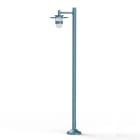 Roger Pradier - Lampadaire Kent N°4 E27 Diffuseur verre dépoli Bleu 111