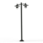 Roger Pradier - Lampadaire Kent N°5 E27 Diffuseur clair Gris 006