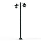 Roger Pradier - Lampadaire Kent N°5 E27 Diffuseur clair Gris 059