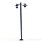Roger Pradier - Lampadaire Kent N°5 E27 Diffuseur clair Bleu 065