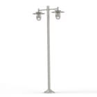 Roger Pradier - Lampadaire Kent N°5 E27 Diffuseur clair Gris 105