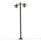 Roger Pradier - Lampadaire Kent N°5 E27 Diffuseur clair Gris 107