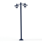 Roger Pradier - Lampadaire Kent N°5 E27 Diffuseur verre dépoli Bleu 065