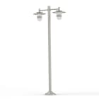 Roger Pradier - Lampadaire Kent N°5 E27 Diffuseur verre dépoli Gris 105