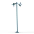 Roger Pradier - Lampadaire Kent N°5 E27 Diffuseur verre dépoli Bleu 111