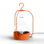 Roger Pradier - Roger Pradier - Luminaire mobile La Hutte N°2 prise type J Orangé pur 014