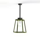 Roger Pradier - Plafonnier Lampiok 2 N°1 diffuseur clair Vert fougère 109 - Gris noir 107