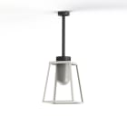 Roger Pradier - Plafonnier Lampiok 2 N°1 diffuseur opale Blanc pur 101 - Gris noir 107