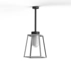 Roger Pradier - Plafonnier Lampiok 2 N°1 diffuseur opale Gris soie 105 - Gris noir 107