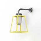 Roger Pradier - Applique Lampiok 2 N°3 diffuseur opale Jaune soufre 068 - Gris noir 107