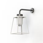 Roger Pradier - Applique Lampiok 2 N°3 diffuseur opale Blanc pur 101 - Gris noir 107