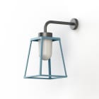 Roger Pradier - Applique Lampiok 2 N°3 diffuseur opale Bleu 111 - Gris noir 107