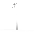 Roger Pradier - Lampadaire Lampiok 2 N°4 diffuseur clair Gris soie 105 - Gris noir 107