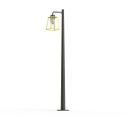 Roger Pradier - Lampadaire Lampiok 2 N°4 diffuseur opale Jaune soufre 068 - Gris noir 107