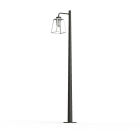 Roger Pradier - Lampadaire Lampiok 2 N°4 diffuseur opale Blanc pur 101 - Gris noir 107