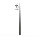 Roger Pradier - Lampadaire Lampiok 2 N°4 diffuseur opale Gris soie 105 - Gris noir 107