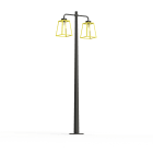 Roger Pradier - Lampadaire Lampiok 2 N°5 diffuseur clair Jaune soufre 068 - Gris noir 107