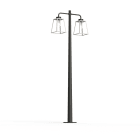Roger Pradier - Lampadaire Lampiok 2 N°5 diffuseur clair Blanc pur 101 - Gris noir 107