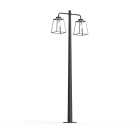 Roger Pradier - Lampadaire Lampiok 2 N°5 diffuseur clair Gris soie 105 - Gris noir 107