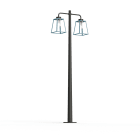 Roger Pradier - Lampadaire Lampiok 2 N°5 diffuseur clair Bleu 111 - Gris noir 107