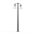 Roger Pradier - Lampadaire Lampiok 2 N°5 diffuseur opale Blanc pur 101 - Gris noir 107