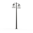 Roger Pradier - Lampadaire Lampiok 2 N°5 diffuseur opale Gris noir 107