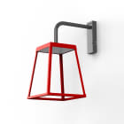 Roger Pradier - Applique Lampiok 4 N°1 LED 35w 3000°k opale Gris noir 107 - Rouge tomate 110