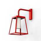 Roger Pradier - Applique Lampiok 4 N°2 LED 35w 3000°k tube PMMA Rouge tomate 110