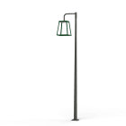 Roger Pradier - Lampadaire Lampiok 4 N°3 LED 35w 3000°k opale Gris noir 107 - Vert sapin 067