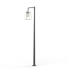 Roger Pradier - Lampadaire Lampiok 4 N°4 LED 35w 3000°k tube PMMA Gris noir 107 - Blanc pur 101