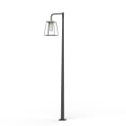 Roger Pradier - Lampadaire Lampiok 4 N°4 LED 35w 3000°k tube PMMA Gris noir 107 - Gris soie 105