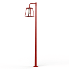 Roger Pradier - Lampadaire Lampiok 4 N°4 LED 35w 2700°k Tube PMMA Rouge tomate 110