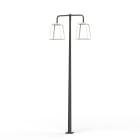 Roger Pradier - Lampadaire Lampiok 4 N°5 LED 35w 3000°k opale Gris noir 107 - Blanc pur 101