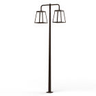 Roger Pradier - Lampadaire Lampiok 4 N°5 LED 35w 3000°k clair Rouille 046
