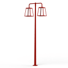 Roger Pradier - Lampadaire Lampiok 4 N°5 LED 35w 3000°k clair Rouge tomate 110