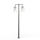 Roger Pradier - Lampadaire Lampiok 4 N°6 LED 35w 3000°k tube PMMA Gris noir 107 - Blanc pur 101