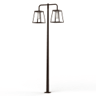 Roger Pradier - Lampadaire Lampiok 4 N°6 LED 35w 3000°k tube PMMA Rouille 046