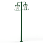 Roger Pradier - Lampadaire Lampiok 4 N°6 LED 35w 3000°k tube PMMA Vert sapin 067