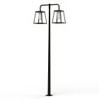 Roger Pradier - Lampadaire Lampiok 4 N°6 LED 35w 2700°k Tube PMMA Gris noir 107
