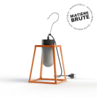 Roger Pradier - Luminaire mobile Lampiok 1 N°1 prise type G opale cuivre brut 082
