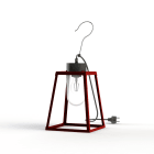 Roger Pradier - Luminaire mobile Lampiok 1 N°1 prise type J clair Rouge tomate 110