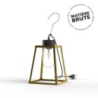 Roger Pradier - Roger Pradier - Luminaire mobile Lampiok 1 N°1 Laiton brut 072 Diffuseur clair