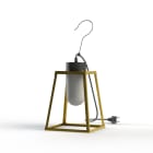 Roger Pradier - Luminaire mobile Lampiok 1 N°1 opale Laiton vernis teinté 070