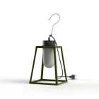 Roger Pradier - Luminaire mobile Lampiok 1 N°1 prise type G opale Vert fougère 109