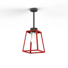 Roger Pradier - Suspension Lampiok 1 N°2 clair Rouge tomate 110