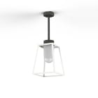 Roger Pradier - Roger Pradier - Suspension Lampiok 1 N°2 opale Blanc 001