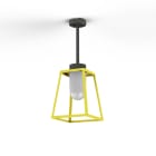 Roger Pradier - Roger Pradier - Suspension Lampiok 1 N°2 opale Jaune soufre 068